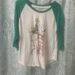 Xmas snoopy t shirt
